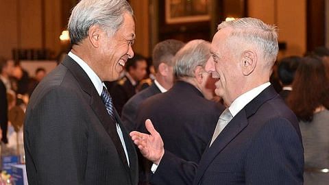 Eng Hen, Mattis sahkan hubungan pertahanan Singapura, Amerika