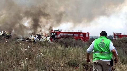 An Aeromexico plane crashed in Mexico's northern state of Durango on Tuesday with the state's governor saying the accident happened close to an airport.