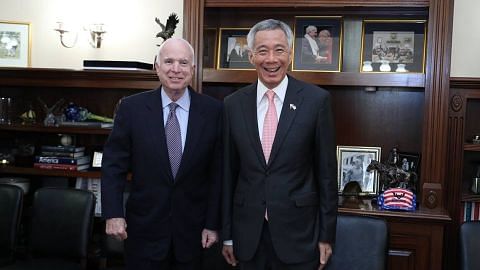 John McCain 'a friend and supporter for Singapore': PM Lee