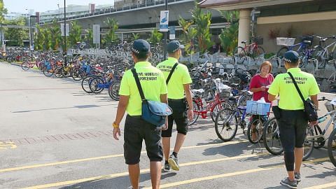 Usaha relawan Yishun basmi tabiat letak basikal sembarangan