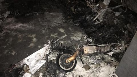 Couple rescued from HDB fire caused by charging e-scooters