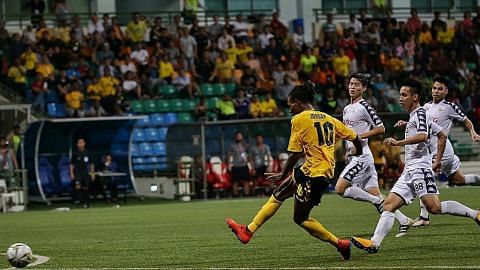 Taktik serangan Tampines jaya sekat Hanoi FC