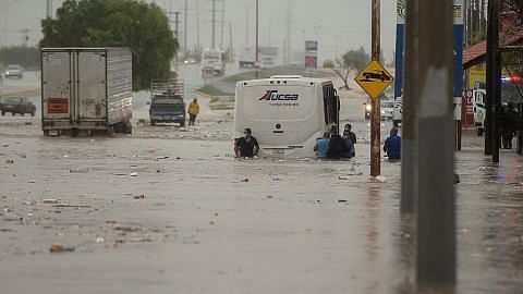 Taufan Hanna timpa kemusnahan di pantai Texas, AS, Mexico