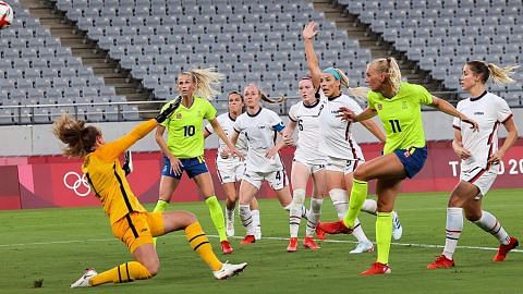 Bola sepak wanita: Sweden tundukkan Amerika 3-0
