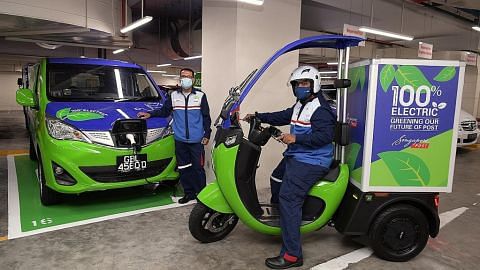 SingPost akan guna kenderaan elektrik untuk hantar surat jelang 2026
