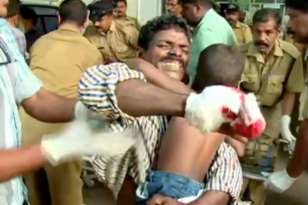 Ledakan kuil Kerala korbankan lebih 80 nyawa KEBAKARAN DI KUIL KERALA