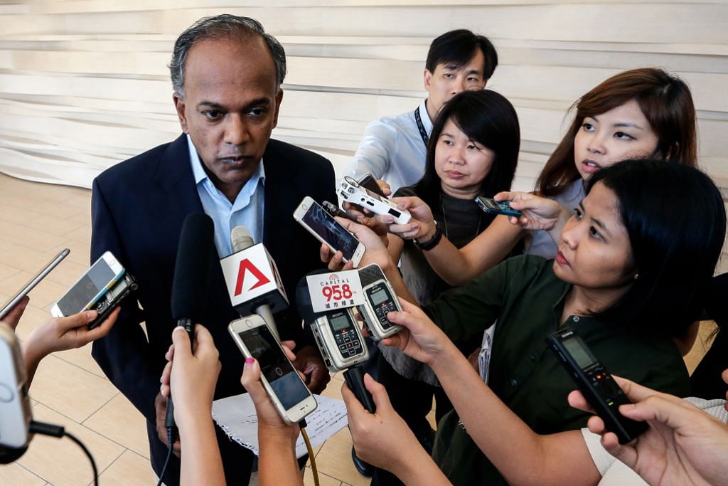 REAKSI KEPADA PENAHANAN LAPAN WARGA BANGLADESH DI BAWAH ISA Shanmugam: Ada risiko bahaya kepada S'pura