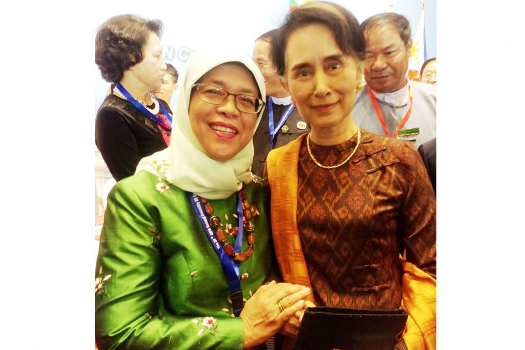 Halimah temui Suu Kyi di Myanmar