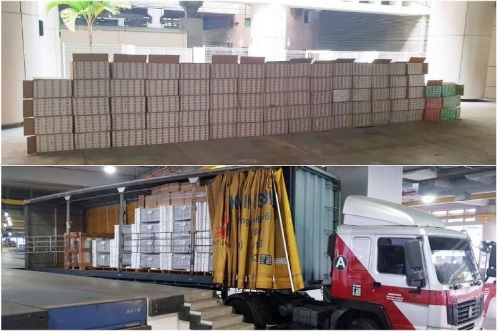 4,000 cartons of contraband cigarettes declared as air-conditioners found at Tuas Checkpoint