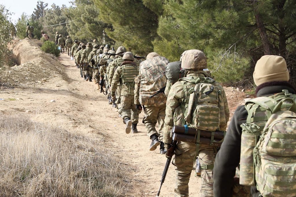 54 pejuang Syria, satu askar Turkey maut