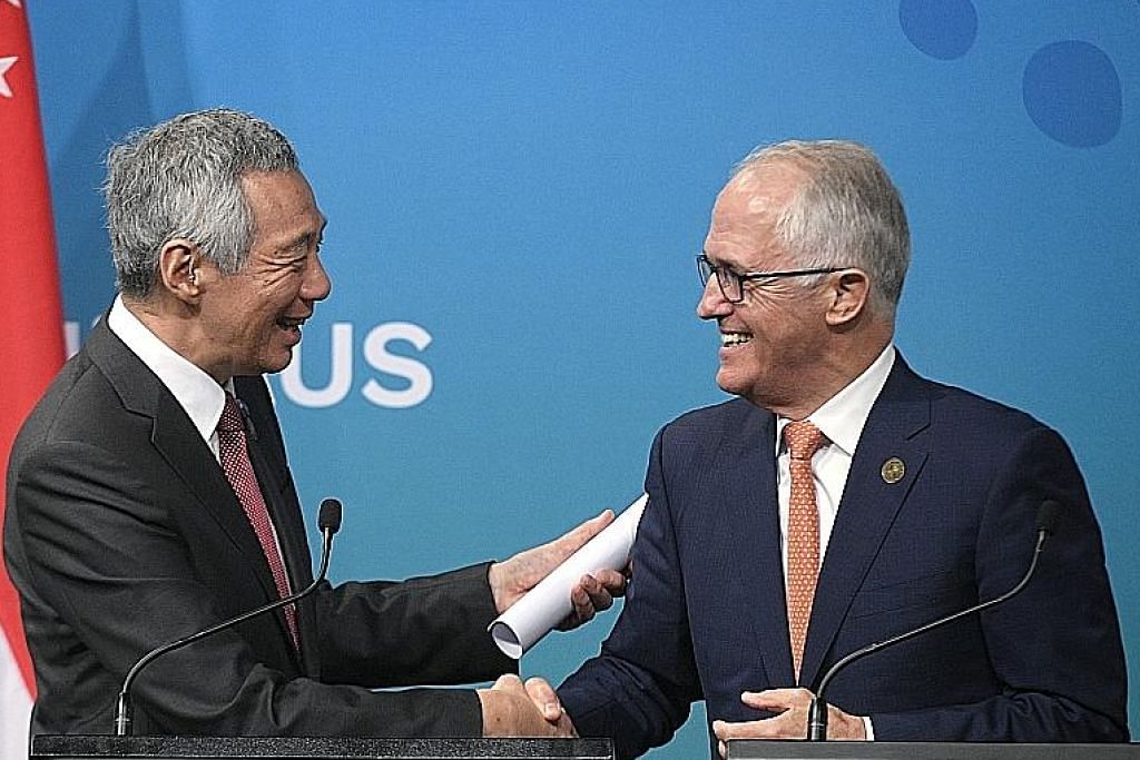 PM Lee, PM Turnbull bincang pelbagai isu dua hala, Asean