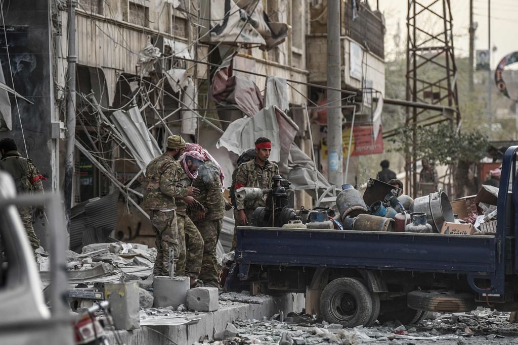 PERANG SAUDARA DI SYRIA Pasukan pimpinan Turkey kuasai Afrin, usir militia Kurdi