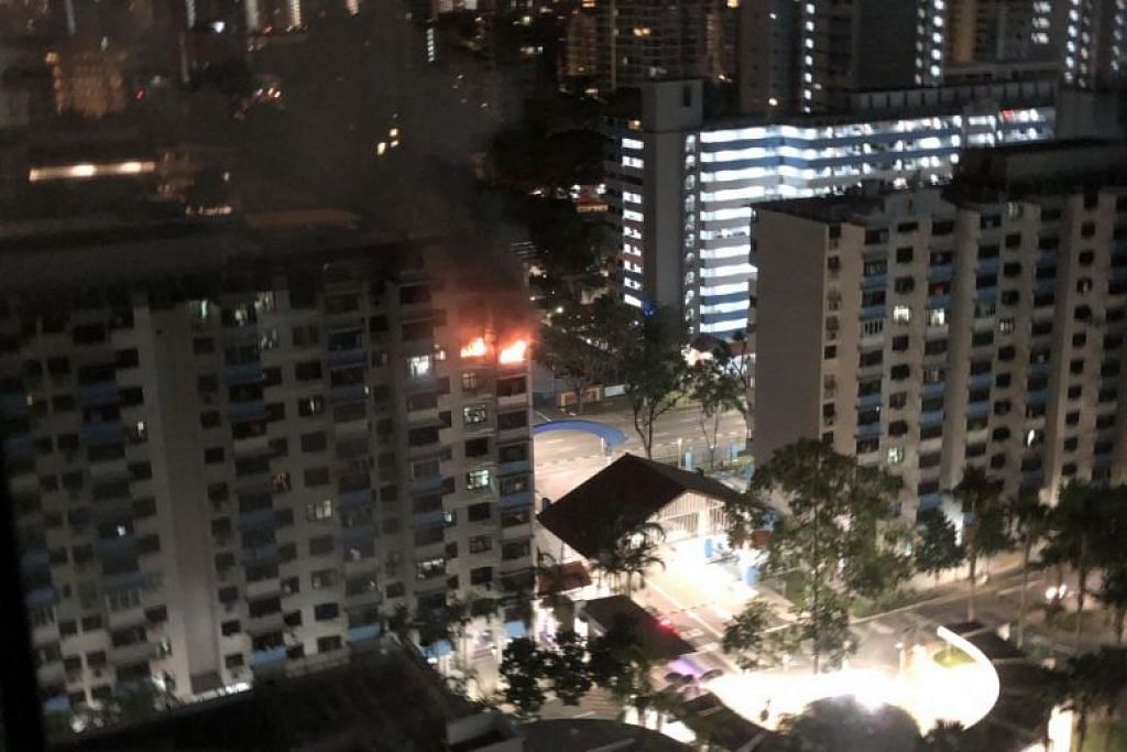 40 residents evacuated after fire engulfs Bendemeer Road HDB flat