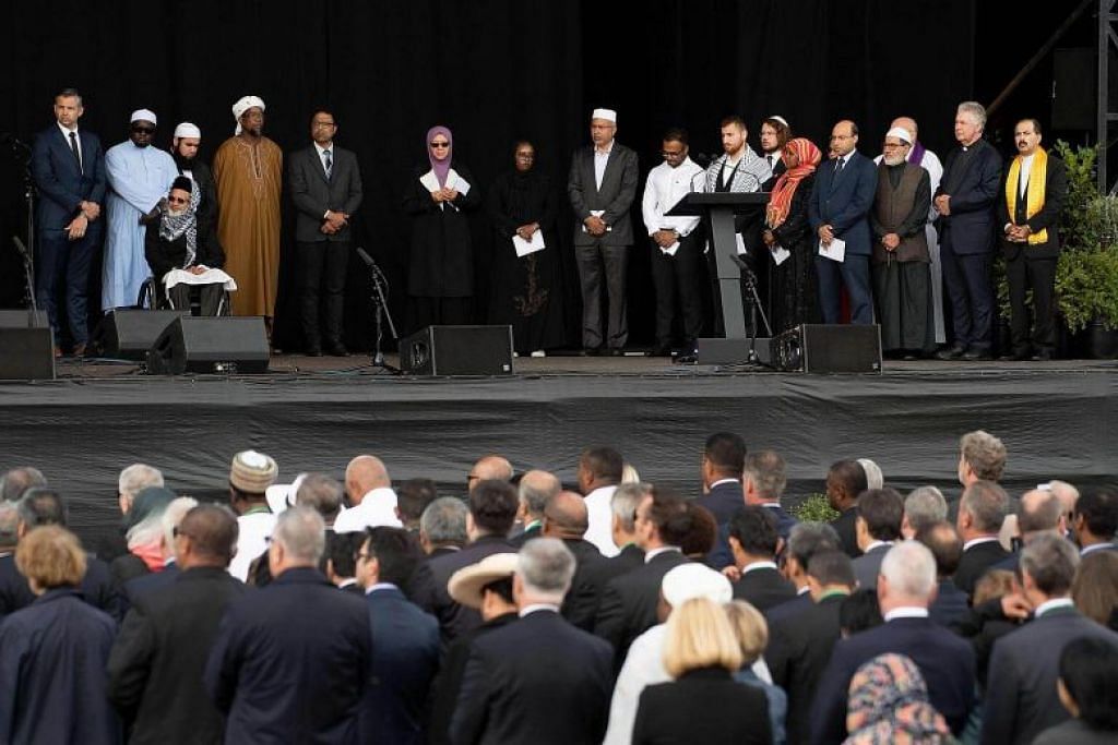 Christchurch mosque victims' names read out to silent crowd at New Zealand memorial