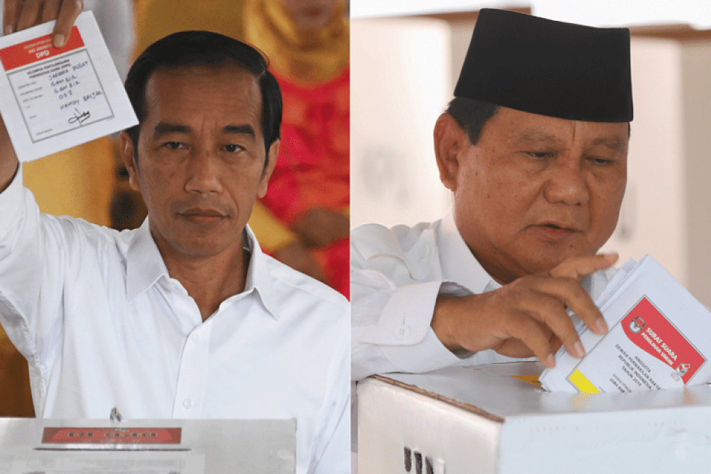 Jokowi and Prabowo optimistic about chances as polls close in Indonesia