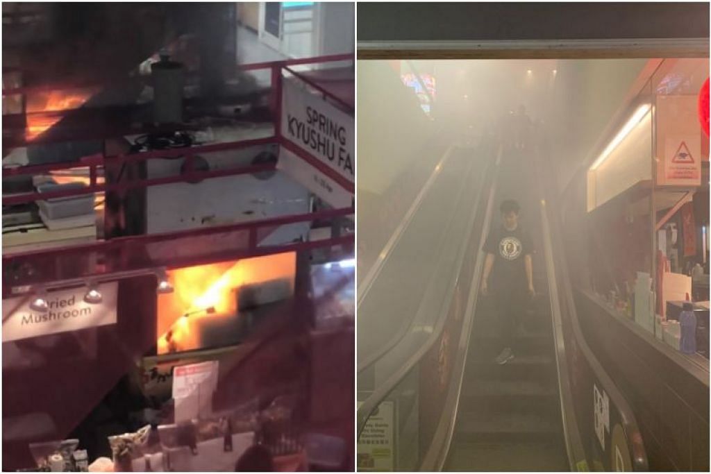 Tampines Mall reopens after fire at food fair in main atrium