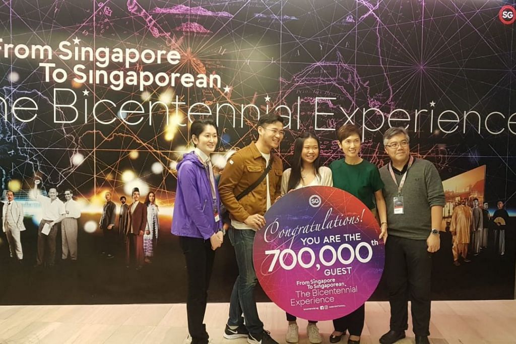 Bicentennial Experience exhibition's 700,000th visitor