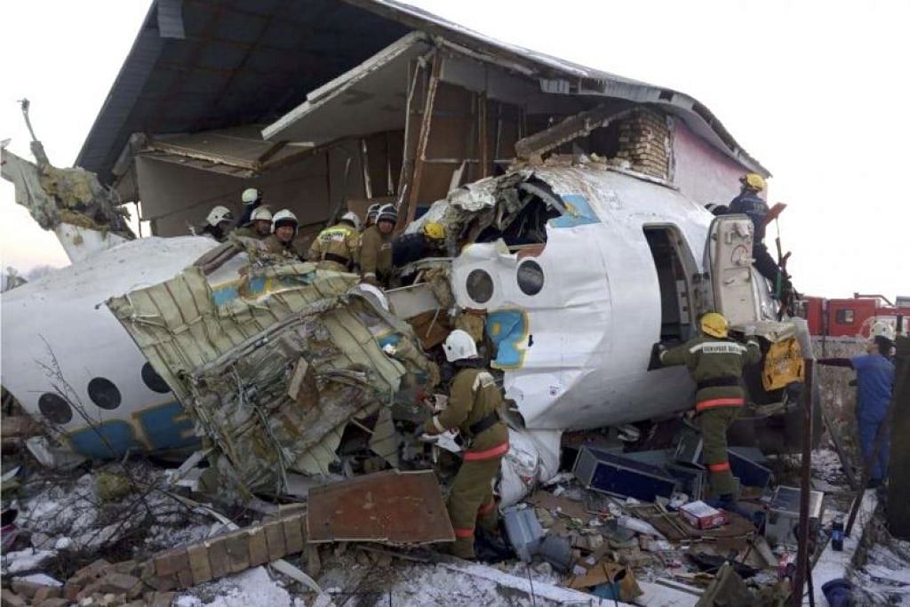 Plane with 100 on board crashes at Kazakhstan's Almaty airport, killing at least 15