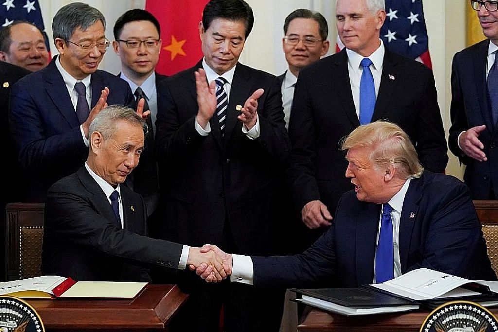 Amerika, China meterai perjanjian dagangan tahap pertama