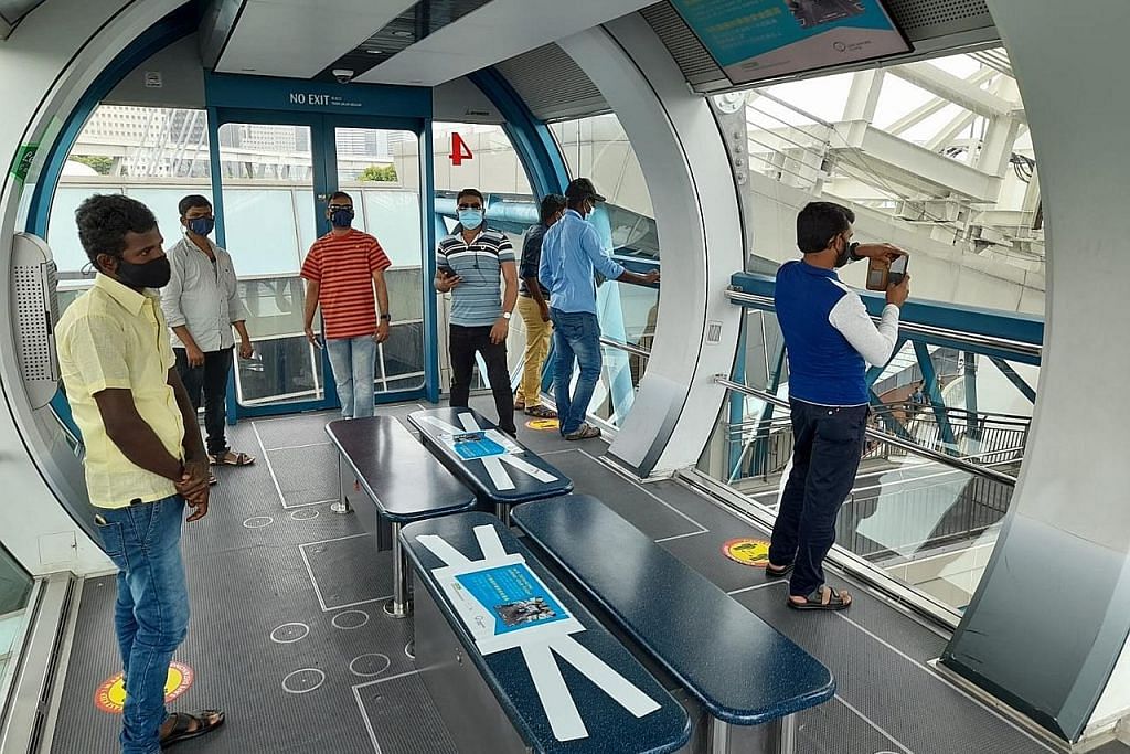 Lebih 4,000 pekerja migran naik Singapore Flyer guna baucar Teroka Semula SG ihsan warga
