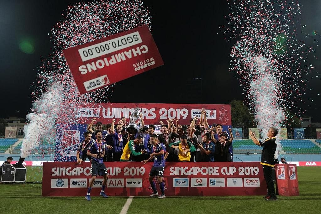 DIADAKAN SEMULA: Tampines Rovers juara Piala Singapura 2019, iaitu kali terakhir pertandingan itu diadakan. Ia ditiadakan dua tahun semasa pandemik Covid-19. - Foto fail