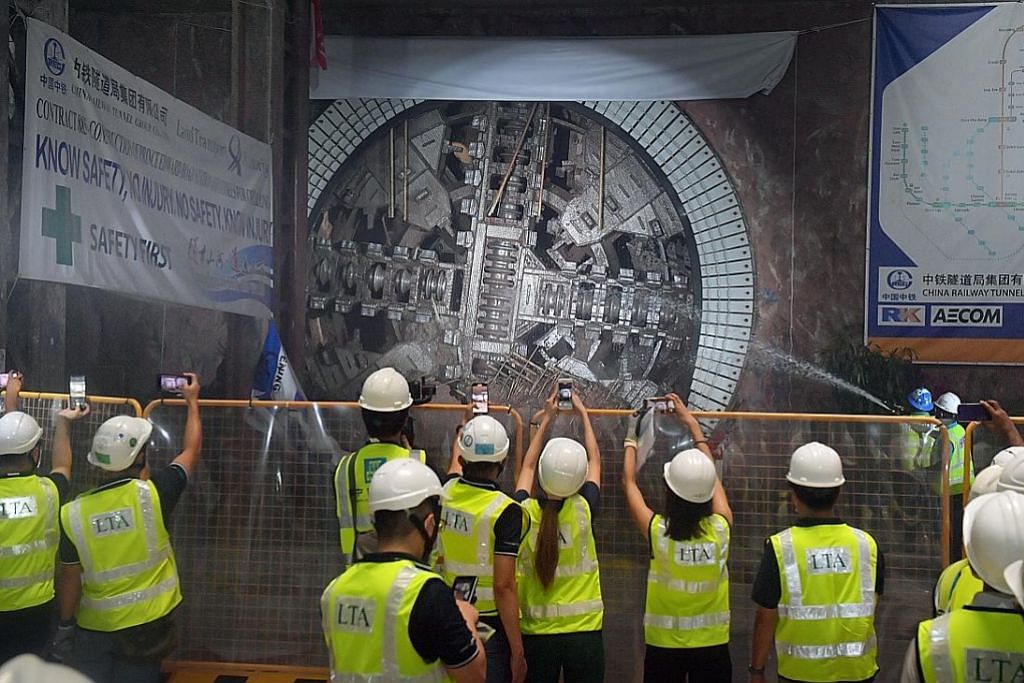 Kerja bina terowong peluasan MRT Laluan Circle selesai
